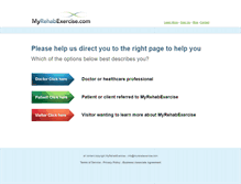 Tablet Screenshot of myrehabexercise.com